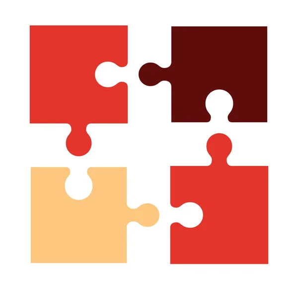 Ensemble de pièces de puzzle — Image vectorielle