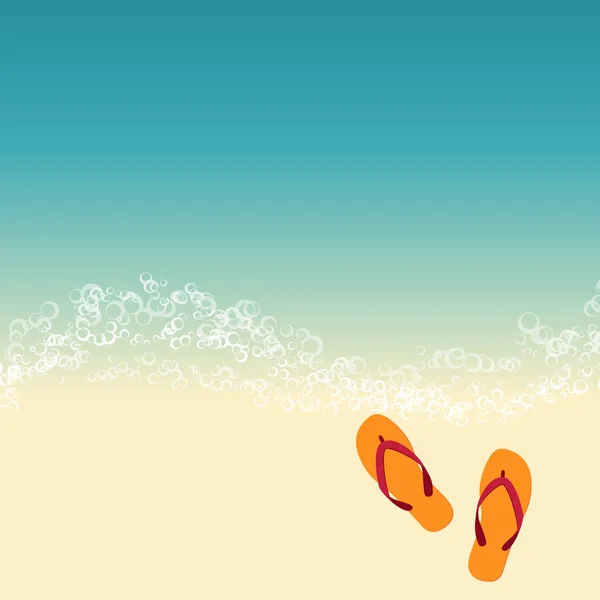 Yaz tatili için el ilanı şablonu — Stok Vektör