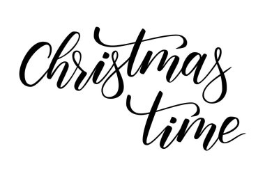 Fırça kaligrafi Noel zamanı