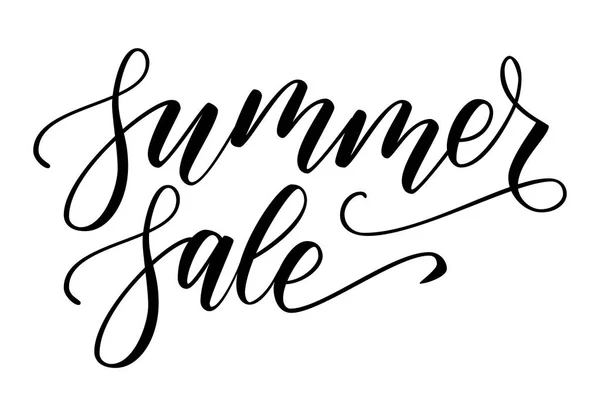 Modern brush calligraphy Summer sale — Stock Vector