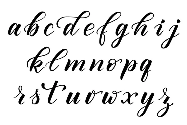 Pinselkalligraphie-Alphabet — Stockvektor