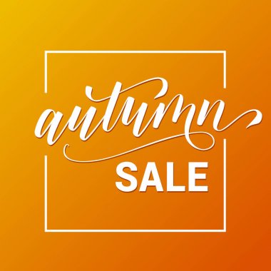 Sonbahar satış veya kart için el ilanı