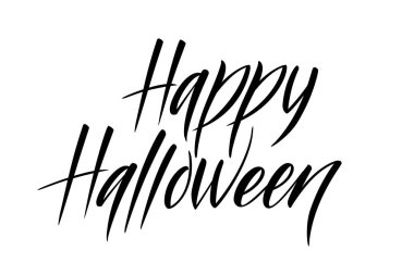 Fırça kaligrafi Mutlu Cadılar Bayramı