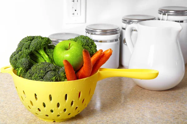 Fresh Vegetables Fruit Table — Stock Photo, Image