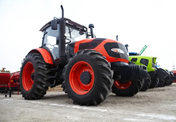 Agricultural tractor and its parts Stock Picture