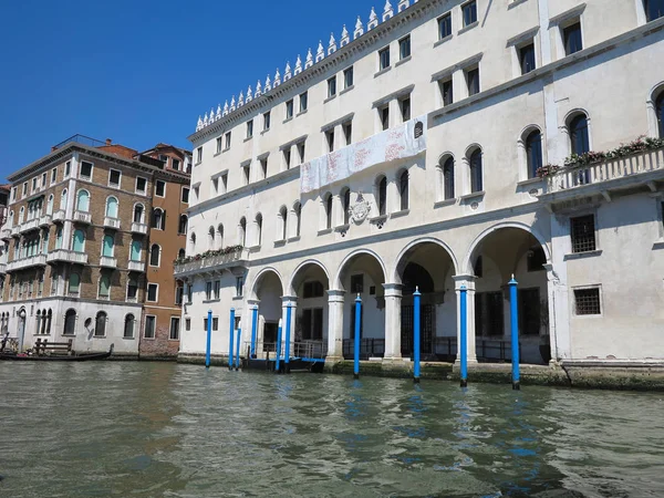 2017 Венеция Италия Вид Гондолы Исторические Здания Каналы — стоковое фото