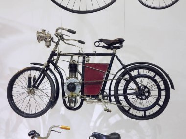 26.05.2018, Wien, Avusturya Teknik Müzesi: Vintage tarihsel Motosiklet Fuarı içinde