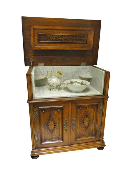 Lavabo Vintage Lavabo Lujo Muebles Baño Aislados Sobre Fondo Blanco —  Fotos de Stock