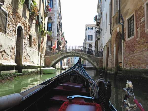 2017 Venecia Italia Vista Desde Góndola Hasta Los Antiguos Edificios — Foto de Stock