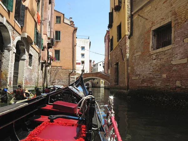 2017 Venecia Italia Vista Desde Góndola Hasta Los Antiguos Edificios — Foto de Stock