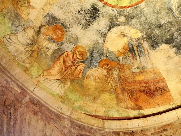 Demre, Turchia - 2 luglio 2019: Antichi affreschi a San Nicola — Foto Stock