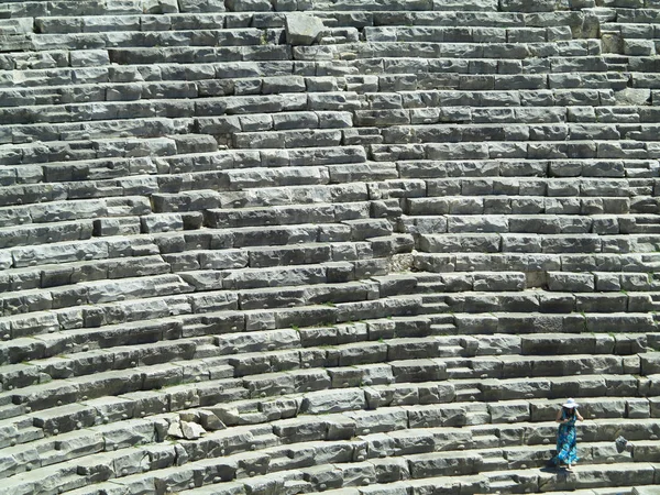 02.07.2019, Myra, Turkey: Ancient amphitheater archeology abstra — Stock Photo, Image