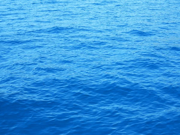 Una profonda vista blu acqua di mare texture dall'alto — Foto Stock