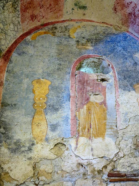 Demre, Τουρκία-2 Ιουλίου 2019: αρχαίες τοιχογραφίες στον Άγιο Νικόλαο — Φωτογραφία Αρχείου