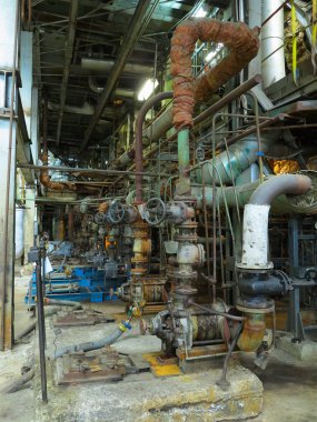 Elektrik motorları, borular, tüpler, e ile endüstriyel büyük su pompaları