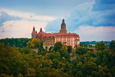 Ksiaz kale Walbrzych, aşağı Silezya, Polonya. 