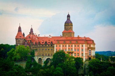 Ksiaz kale Walbrzych, aşağı Silezya, Polonya. 