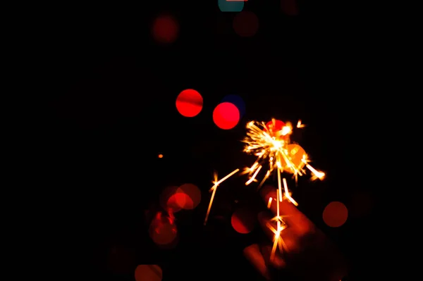 Christmas sparklers — Stock Photo, Image