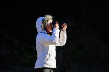 kamera açık manzara resmi çekme ile fotoğrafçı