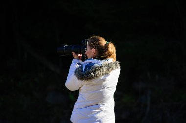 kamera açık manzara resmi çekme ile fotoğrafçı