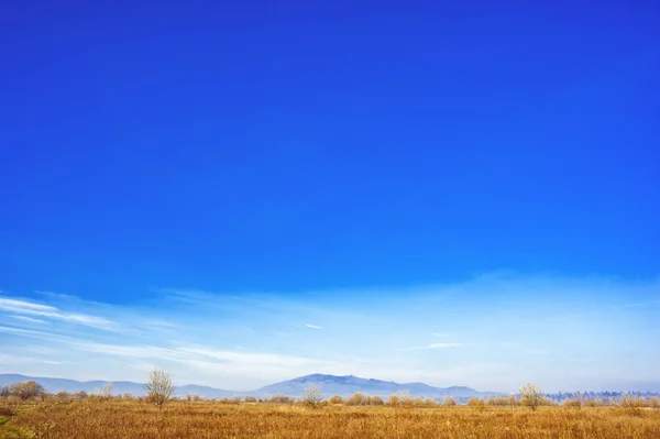 Sunny autumn landscape in mountains — Stock Photo, Image