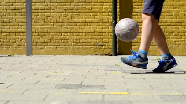 Rijswijk Netherlands June 2018 Young Boy Making Agile Movements Ball — Stock Video