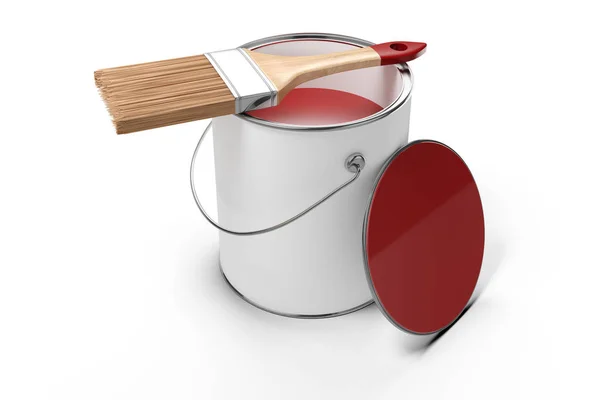 Paint Bucket Decoration Concept — Stock Photo, Image