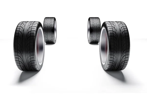 Neumáticos Automóviles Llantas Aleación —  Fotos de Stock