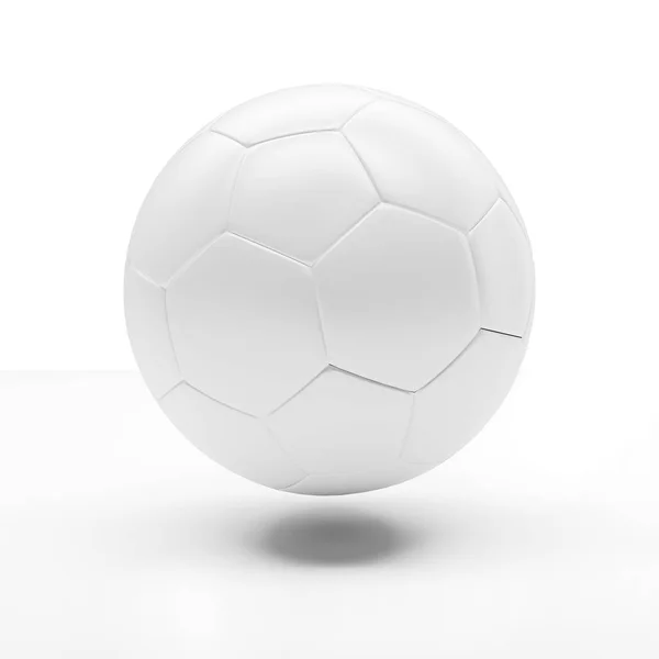 Classico Pallone Calcio Sfondo Bianco — Foto Stock