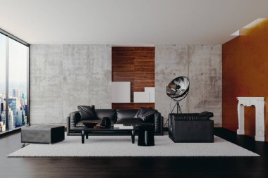 güzel temiz iç render 3D render