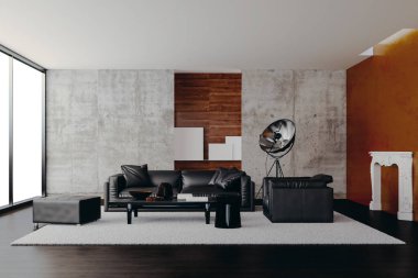 güzel temiz iç render 3D render