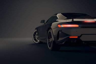 3D spor araba, stüdyo render
