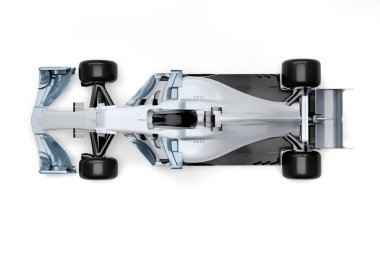 3D F1 yarış araba render