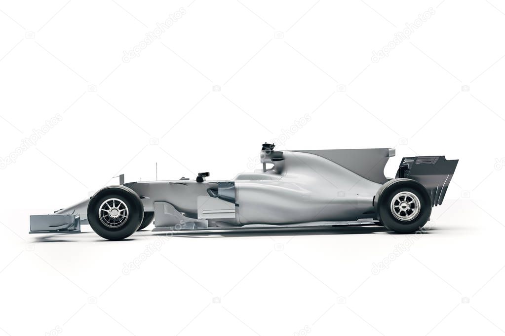 3d F1 race car render