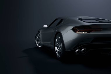 3D spor araba, stüdyo render