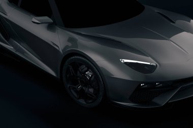 3D spor araba, stüdyo render