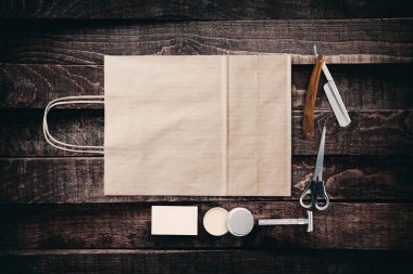 Vintage Kuaför Salonu araç öğeleri