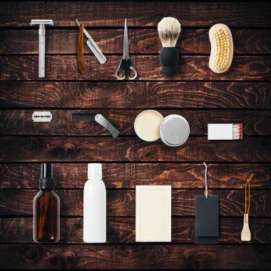 Vintage Kuaför Salonu araç öğeleri