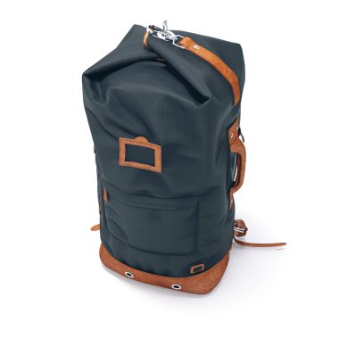 Beyaz arka plan üzerinde 3D vintage sırt çantası