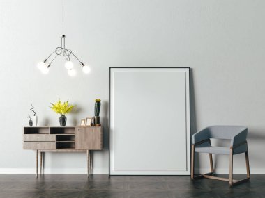 3D güzel iç render