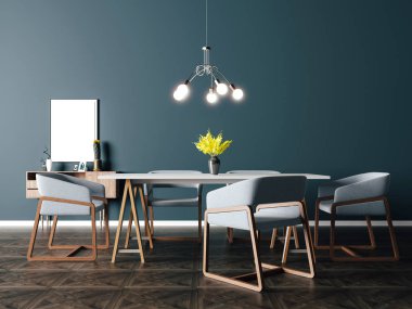 3D güzel iç render