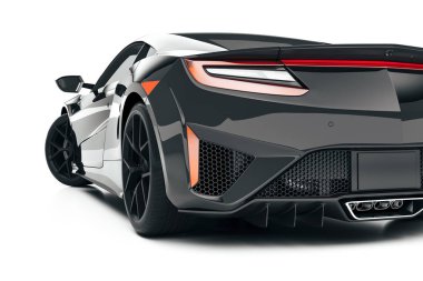3D render güzel süper spor araba