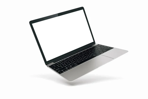 在白色背景上的 笔记本电脑 — 图库照片
