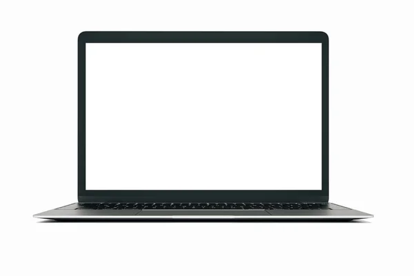 Laptop Auf Weißem Hintergrund — Stockfoto