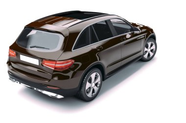 Lüks spor Suv araç 3D render