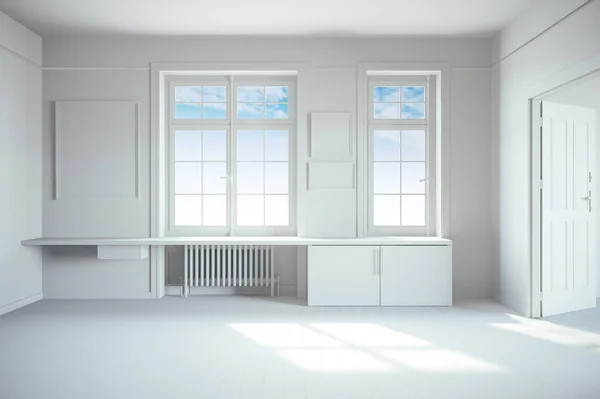 Render Beautiful Empty Interior Render — Stock Photo, Image