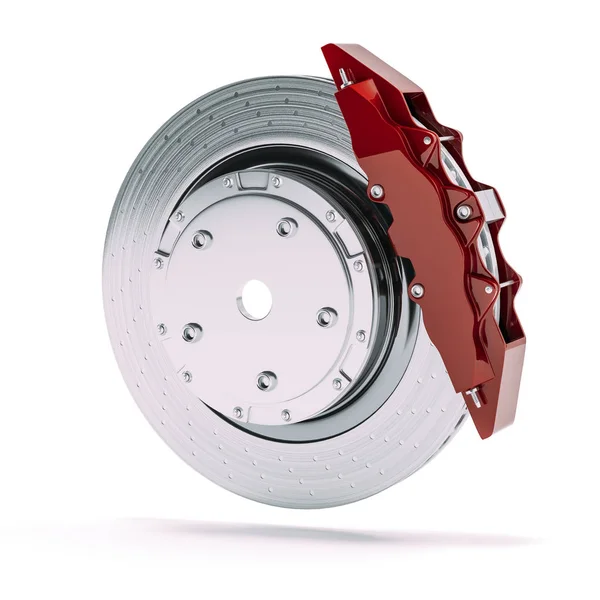 Brake Disk Calliper White Background — Stock Photo, Image