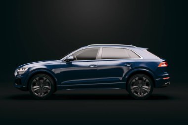 3D lüks SUV araba tasarımı