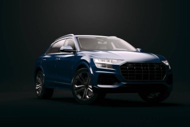 3D lüks SUV araba tasarımı