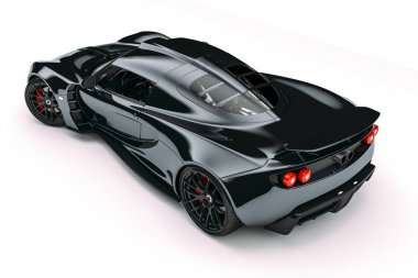 3 boyutlu güzel spor araba.